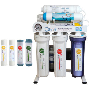 دستگاه تصفیه کننده آب اولانسی مدل REVERSE OSMOSIS – AT1400 به همراه فیلتر دستگاه تصفیه کننده آب بسته 4 عددی