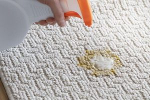پاک کردن لکه بستنی روی فرش