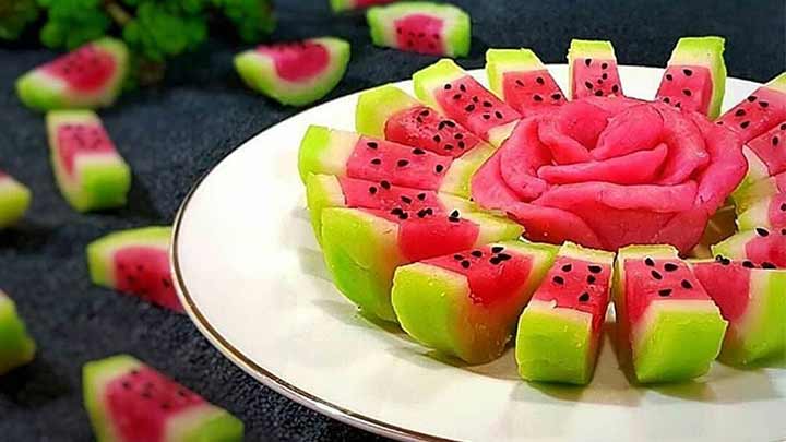 باسلوق ژله‌ای هندوانه‌ای