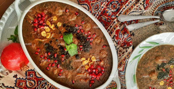 رسپی آش انار