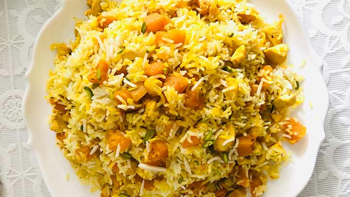 نکات طلایی در تهیه کدو حلوایی پلو