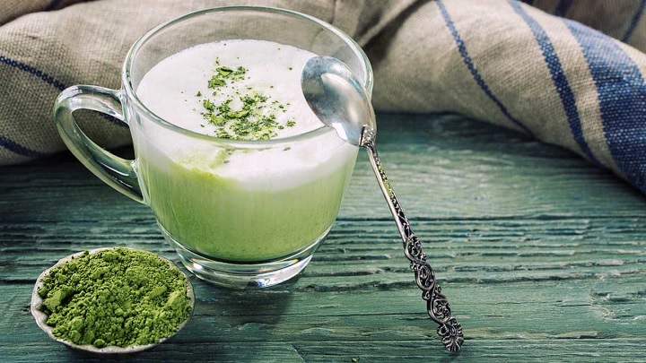 رسپی چای ماچای زنجبیلی