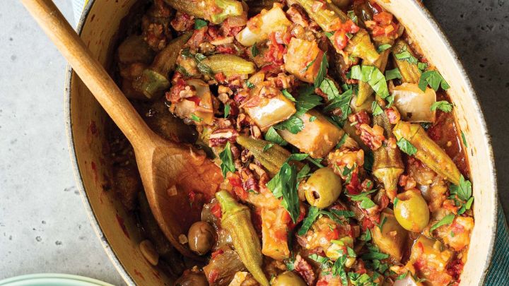 رسپی یک خورش خوشمزه با ریحان و بادمجان