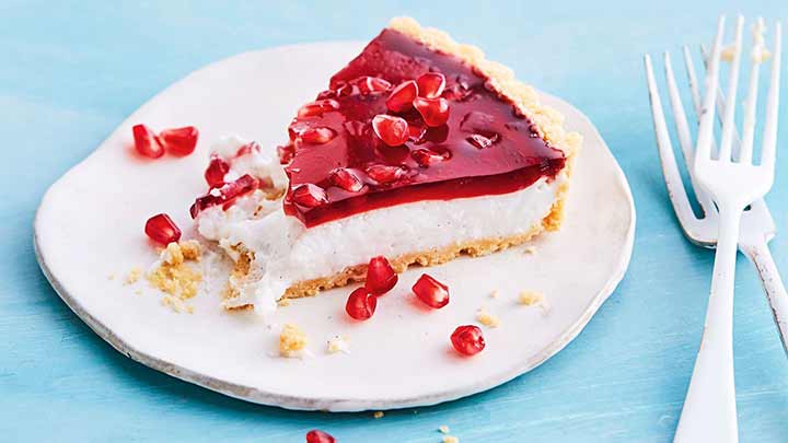 رسپی چیزکیک ژله اناری