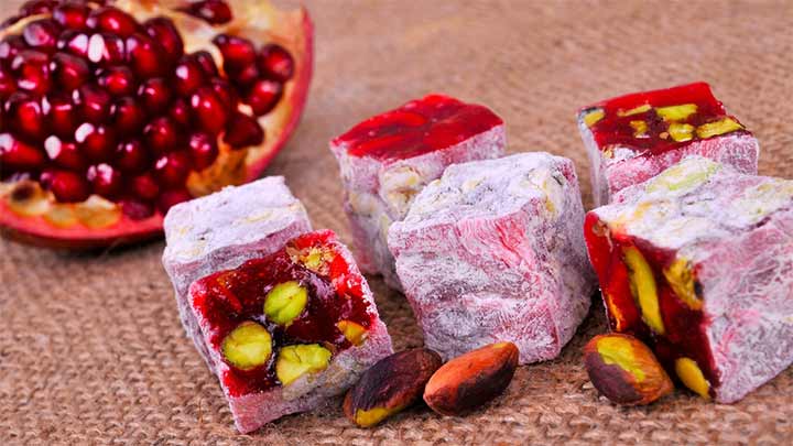 مراحل تهیه مسقطی انار