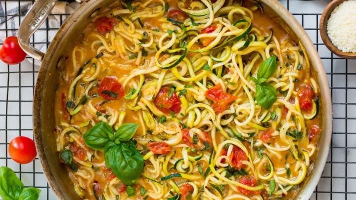 طرز تهیه پاستای کدو سبز