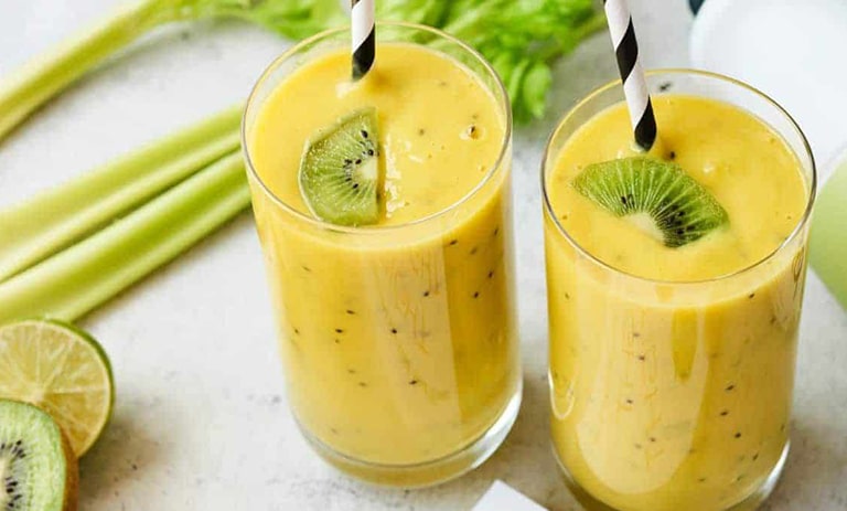 رسپی اسموتی انبه و کیوی