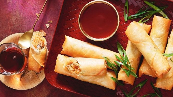 مراحل تهیه رولت گوشت و انبه