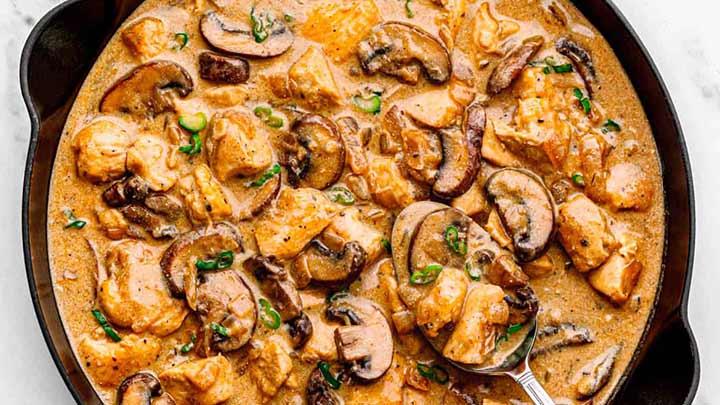 مراحل تهیه چیکن استراگانف