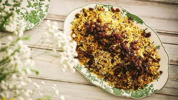 رسپی پیاز داغ برای عدس پلو نذری