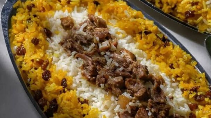 رسپی ته چین گوشت به روش گرمساری برای نذری