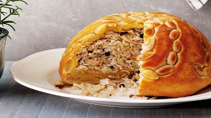 مراحل تهیه پرده پلو برای شام
