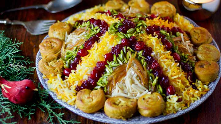 رسپی مرصع پلو