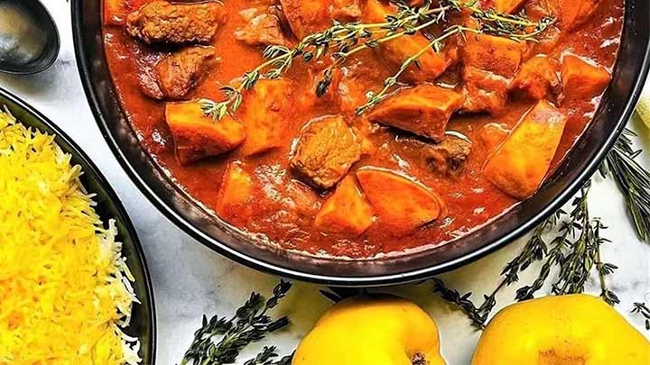 دستور پخت خورشت به آلو با گوشت
