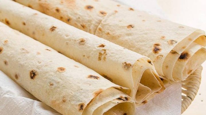 نان لواش برای شام