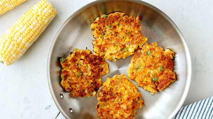 مراحل تهیه کوکو ذرت (فریتر ذرت)