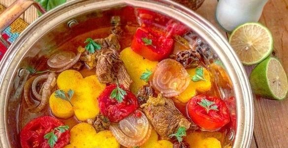 رسپی تاس کباب با گوشت تکه ای