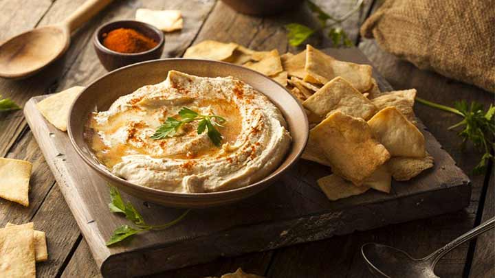 مراحل تهیه حمص (هوموس) عربی