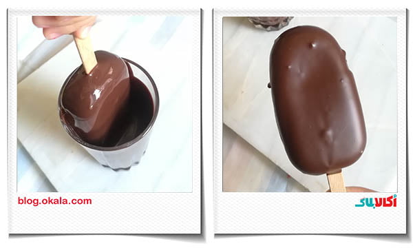 روکش شکلاتی بستنی چوبی شکلاتی (مگنوم)