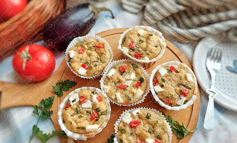 رسپی مافین بادمجان؛ آسان و خوشمزه مرحله به مرحله