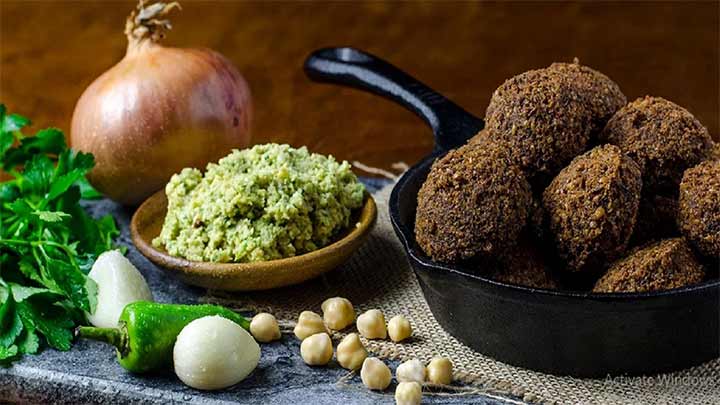 رسپی فلافل اسفناج