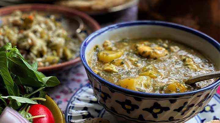 رسپی اشکنه اسفناج
