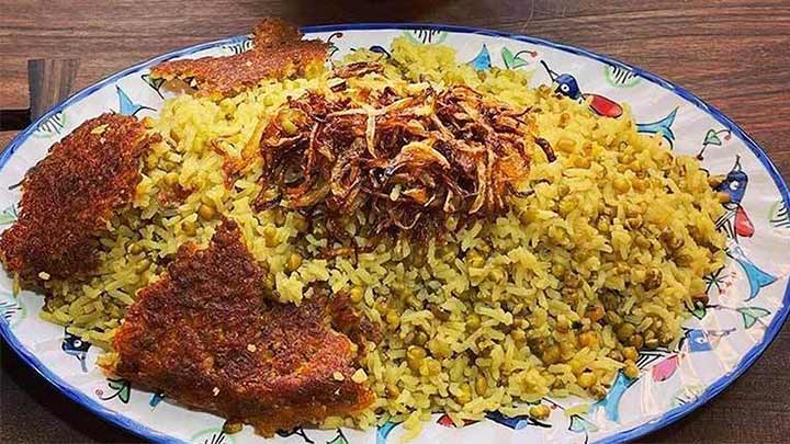 مراحل تهیه ماش پلو با شوید