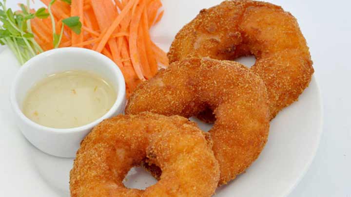 مراحل تهیه دونات مرغ
