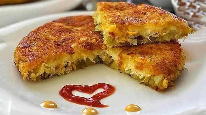 مراحل تهیه کوکو مرغ فرانسوی