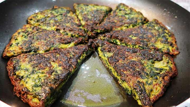 مراحل تهیه کوکو اردبیلی