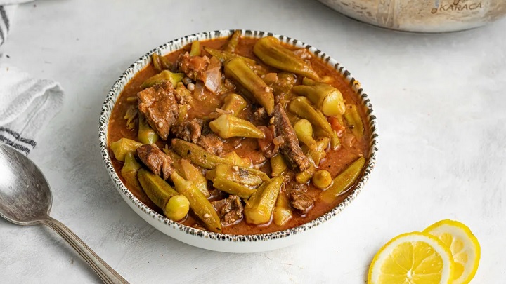 رسپی خورشت قیمه بامیه با گوشت