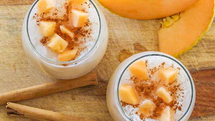 رسپی شیر طالبی با موز