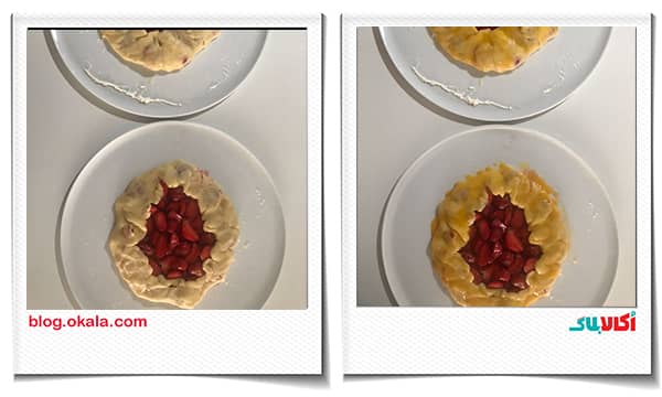 مراحل تهیه گلت توت فرنگی خوشمزه