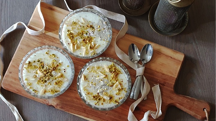 طرز تهیه فرنی با آرد برنج