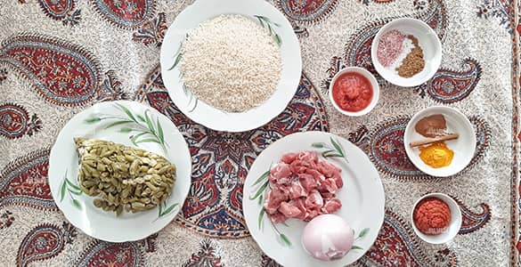 رسپی لوبیا پلو بدون گوشت