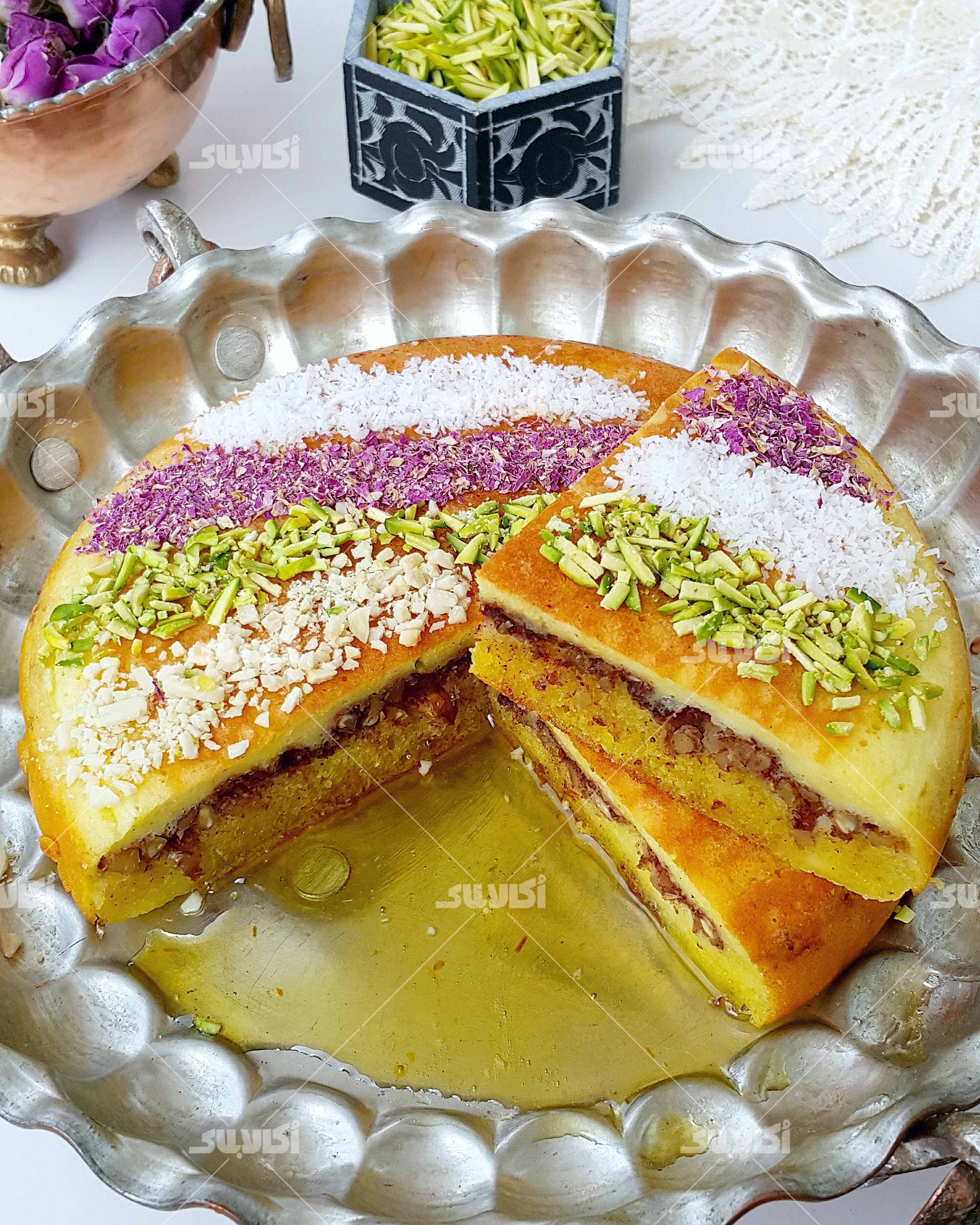 خاگینه مغزدار با گردو