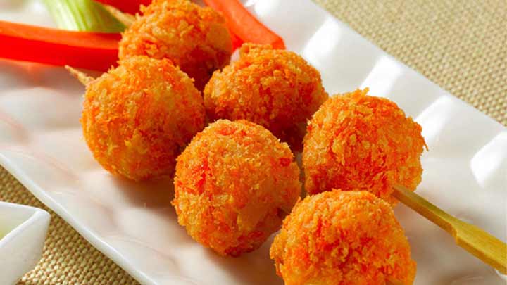 مراحل تهیه توپک مرغ سوخاری
