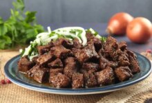 خوراک جگر گاو خوشمزه و خانگی (مرحله به مرحله)