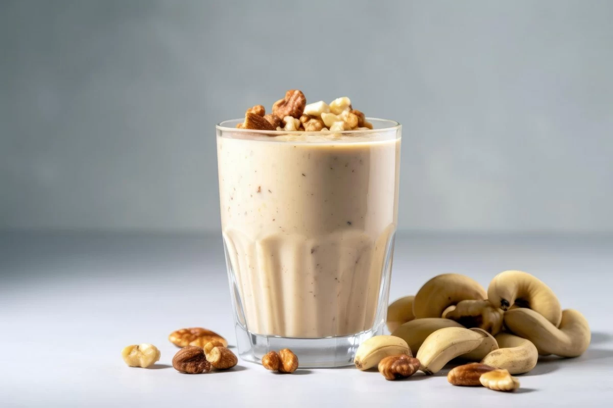 اسموتی بادام هندی و خرما: یک صبحانه رژیمی مقوی و خوشمزه (مرحله به مرحله)