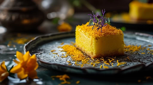 کیک گلاب و زعفران با طعم بی نظیر (مرحله به مرحله)