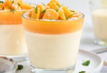 پاناکوتا با سس زردآلو، دسر خنک و تابستانی (مرحله به مرحله)
