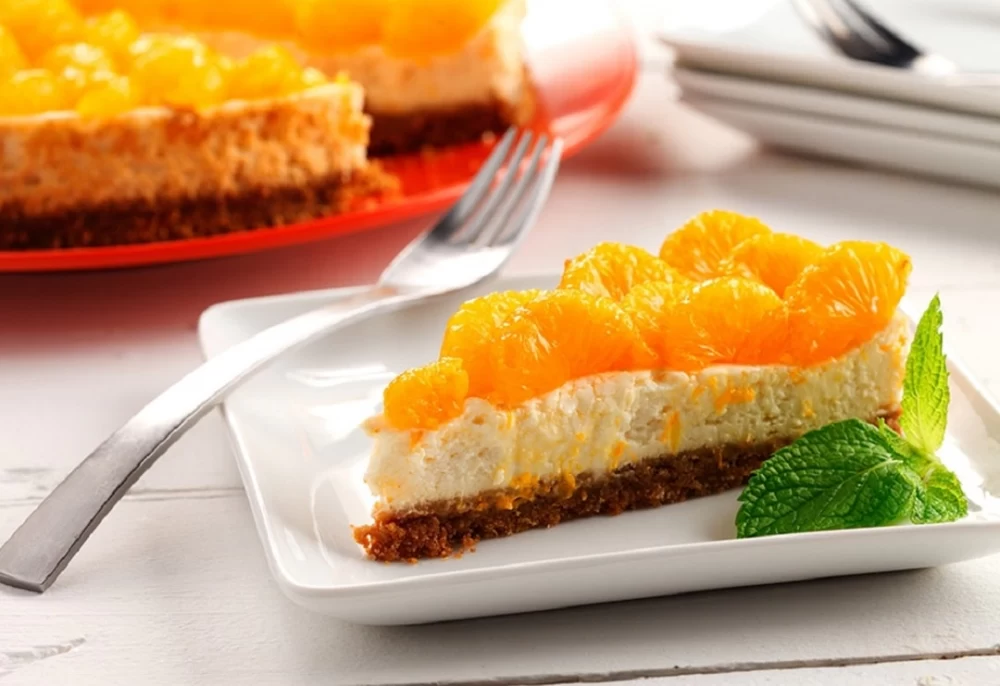 دستور تهیه چیزکیک نارنگی