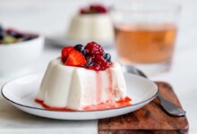 پاناکوتا کلاسیک panna cotta (مرحله به مرحله)