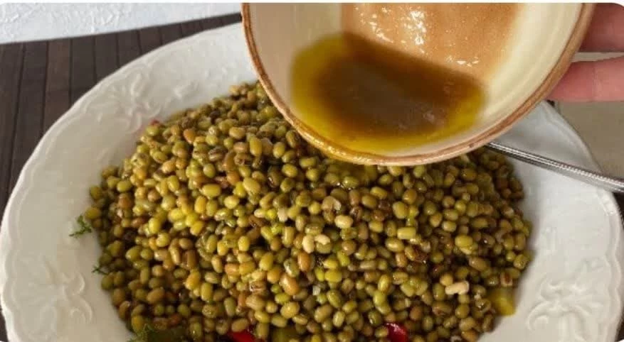 مواد لازم برای سالاد ماش