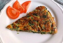 دستور تهیه بورک اسفناج بدون فر (مرحله به مرحله)