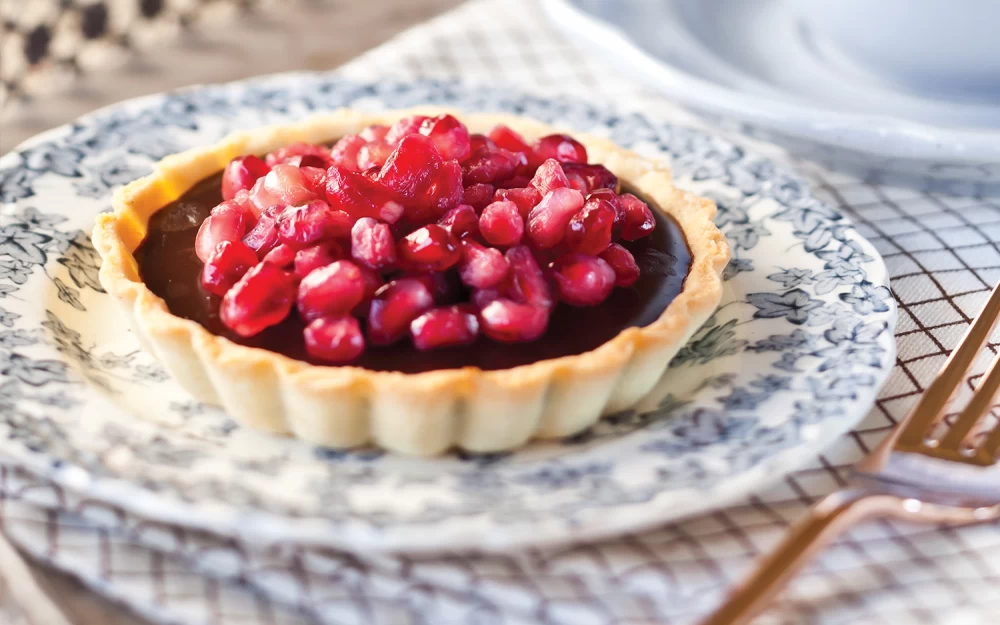 روش نگهداری تارت انار و شکلات