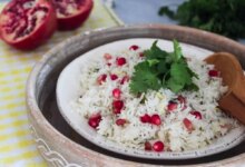 پلو برای شب یلدا (مرحله به مرحله)