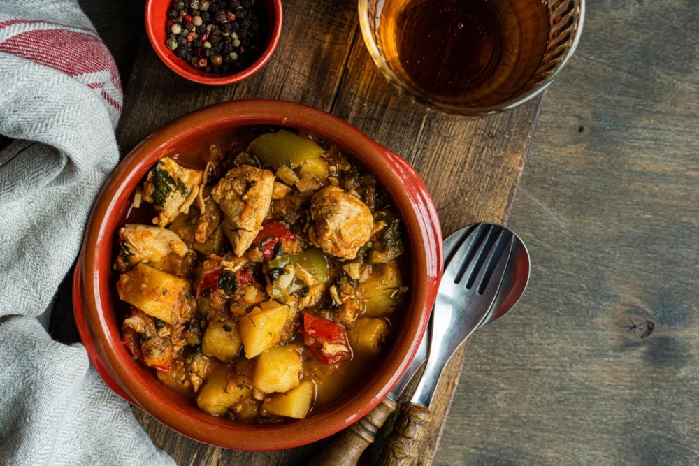 خورش مرغ با ادویه بربر