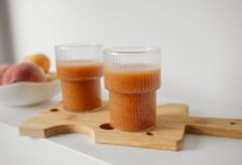 اسموتی طالبی و زردآلو (مرحله به مرحله)