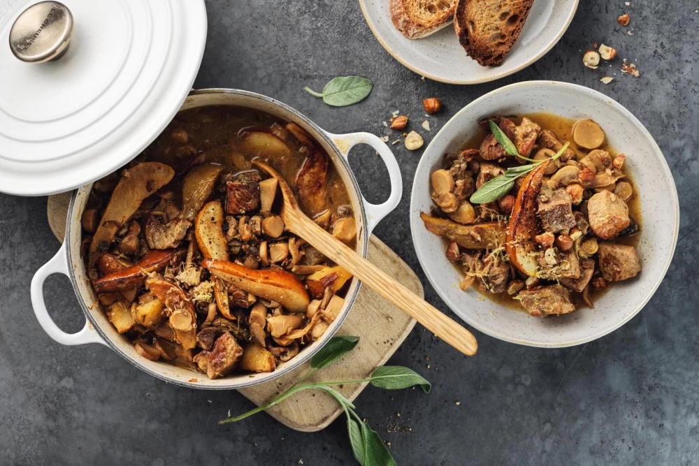 دستور تهیه خورش گلابی با مرغ